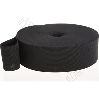 Textilní guma Pruženka galonová černá 5cm