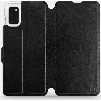 Pouzdro na mobilní telefon Flipové pouzdro na mobil Samsung Galaxy A41 v provedení Black&Gray s šedým vnitřkem