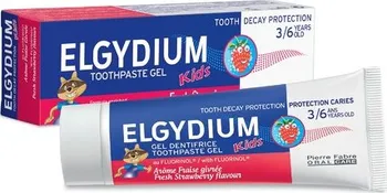 Zubní pasta Elgydium Kids gelová zubní pasta s fluorinolem 2 - 6 let jahoda 50 ml