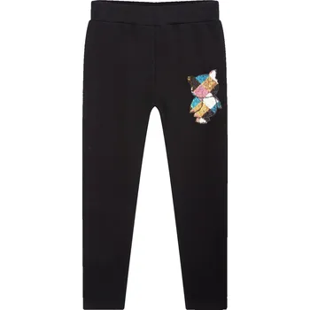 Dívčí legíny Dětské zatepené legíny Kugo tmavé vel.104