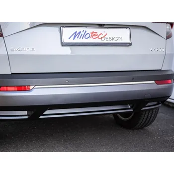 Autodíl Lišta zadního nárazníku (nerez) Škoda Karoq 2017-2021 | Milotec