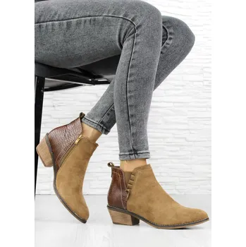 Dámská zimní obuv Camo Béžové kotníkové boty 2630-2CA Velikost: 41