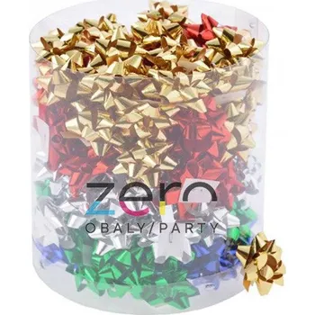 Stuha Hvězdička/rozeta MINI 2,5 cm (100 ks) - mix (kovové)