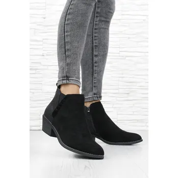 Dámská zimní obuv Camo Kotníkové boty na nízkém podpatku 2630-1B Velikost: 38