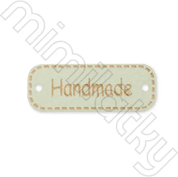 Nášivka Nášivka handmade světle mintová 4cm