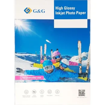 Papír pro tiskárny Glossy photo paper - lesklý fotopapír - A4, 230 g/m2 - G&G