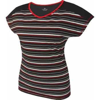 Dámské tričko Dámské tričko, krátký rukáv KIJARA 802 černá/proužek S