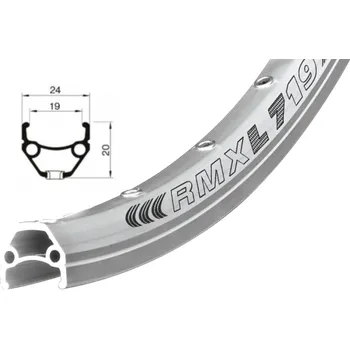 Sport ráfek REMERX DRAGON 719 V-brake 622x19 36děr stříbrný nýt