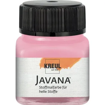 Kreul Barva na světlý textil JAVANA 20 ml SVĚTLÁ RŮŽOVÁ