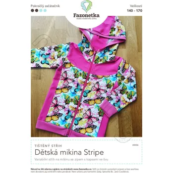 Nit Tištěný střih Dětská mikina Stripe | 140 - 170