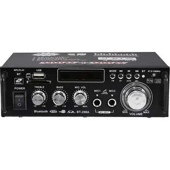 Hi-Fi Zesilovač STEREO AUDIO ZESILOVAČ 2x60W | FM RÁDIO | KARAOKE | BLUETOOTH | USB | SD | MP3 | AUX IN