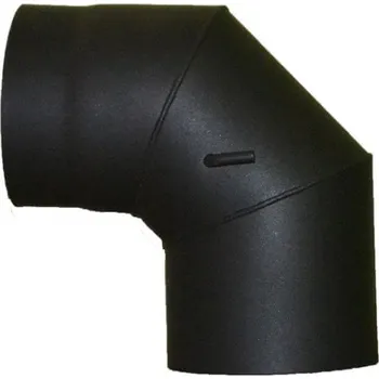 Kouřovod HOMELUX Koleno s klapkou 150/90°/1,5 mm
