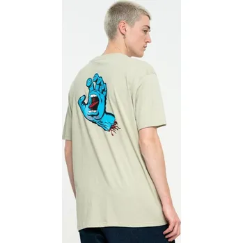 SANTA CRUZ triko - Screaming Hand Chest T-Shirt Nickel (NICKEL)