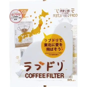 Příprava kávy Papírové filtry Hario V60 #2 Love Bird (VCFL-02-20W) - 20 ks, bílé