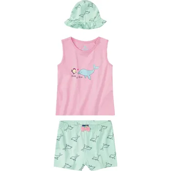 lupilu® Dívčí letní souprava (86/92, světle růžová / světle modrá)