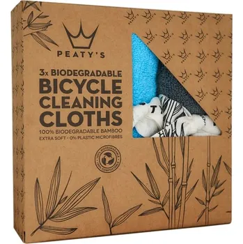 Utěrka PEATYS Sada utěrek Peaty's bamboo bicycle cleaning cloths (balení 3ks)