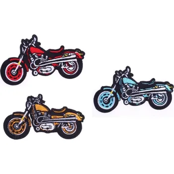 Látková záplata Nažehlovačka Motorka barva: červená