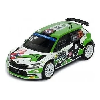 autíčko IXO Models ŠKODA FABIA RALLY2 EVO #20 A.MIKKELSEN - E.TORSTEIN WINNER WRC2 RALLYE MONTE-CARLO 2022 839