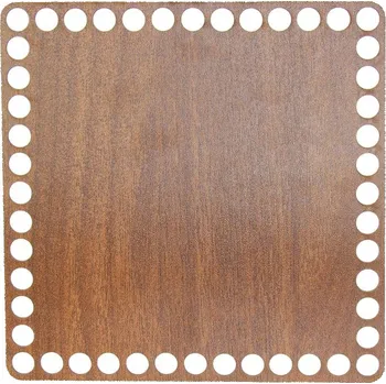 Příze Dno na košík čtverec 15 cm ořech