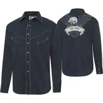 pánská westernová košile Black eagle Velikost: XL