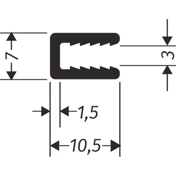Stavební profil Profil Bond rámovací 3mm AC24554