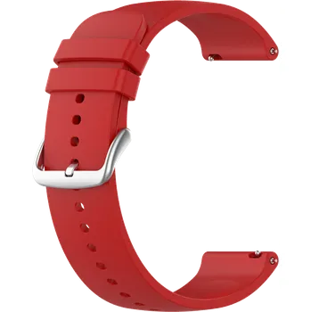 Řemínek na hodinky LAVVU Červený silikonový řemínek na hodinky - 20 LS00R20