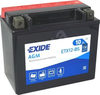Motobaterie Exide ETX12-BS 12V 10Ah 150A