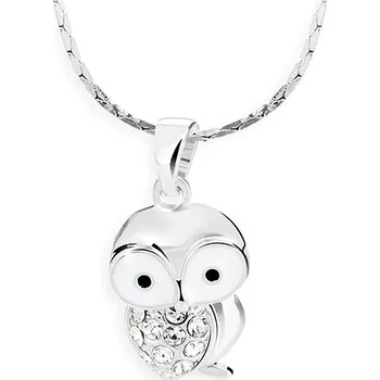 Náramek JSB Bijoux Sovička s křišťálovými kameny Swarovski® (bílá)