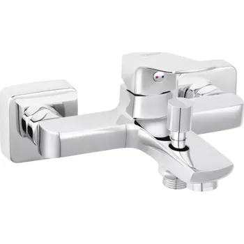 Vodovodní baterie Ferro Vitto Verdeline, nástěnná vanová baterie, chrom lesklý, BVI1VL