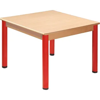 Jídelní stůl Stůl 120 x 120 cm / kovové nohy s rektifikační patkou výška 46 cm