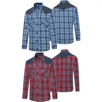 pánská westernová košile Hank Barva: modrá, Velikost: L