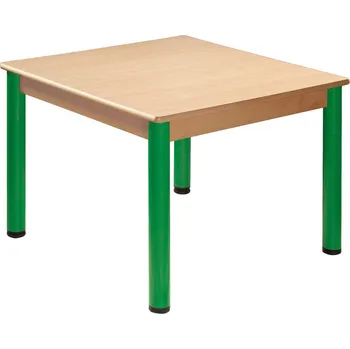 Jídelní stůl Stůl 80 x 60 cm / kovové nohy s rektifikační patkou výška 52 cm