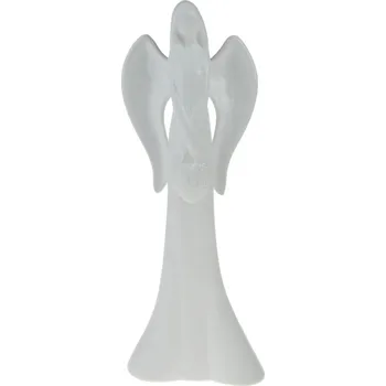 Vánoční dekorace HouseDecor Anděl s perleťovým srdcem 26 cm