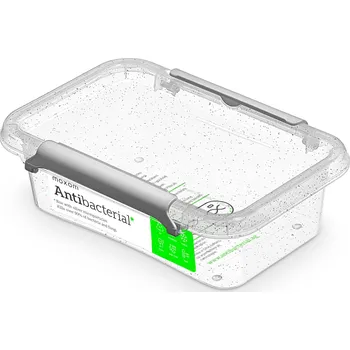 Dóza na potraviny antibakter.box 0,35 l 15x9,5x4,5cm,transp.plast