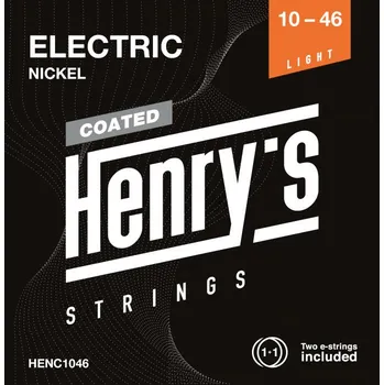 Struna pro kytaru a smyčcový nástroj Henry`s HENC1046 Coated Electric Nickel - 010“ - 046”