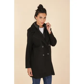 Dámský kabát Kabát střední délka Laura Jo Paris 21032 barva: černá, velikost: S