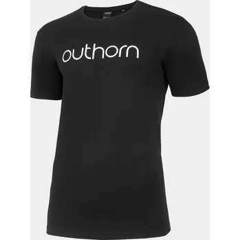 Pánské tričko Outhorn HOL22-TSM601 DEEP BLACK Pánské tričko US S