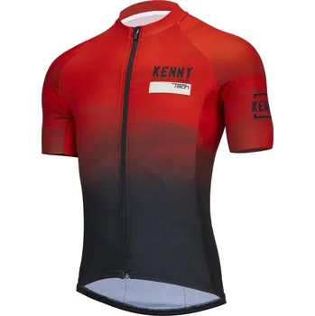 cyklistický dres KENNY cyklo dres TECH 22 Summer red - S