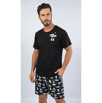 Pánské pyžamo Gazzaz Hugo černé