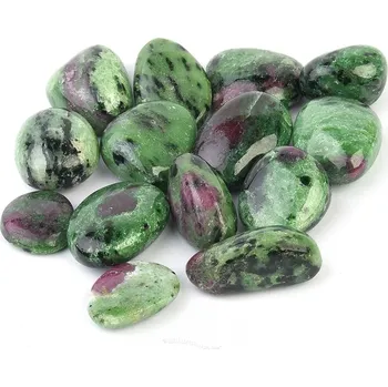 Přírodní kámen Rubín v zoisitu troml z Indie