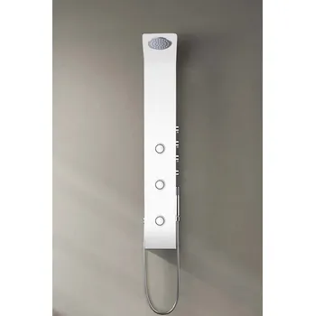 Sprchový set Sanjet LETE sprchový panel s pákovou baterií, bílou (LEBM)