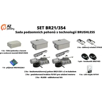 Pohon brány SET BR21/354 - sada podzemních pohonů s technologií Brushless