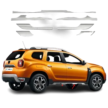 Tuning Omtec 2025132 lišty bočních prahů 6 ks nerez