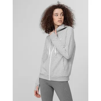 Dámská mikina 4F H4L22-BLD353 COLD LIGHT GREY MELANGE Dámská mikina US S H4L22-BLD353 LIGHT GREY MEL