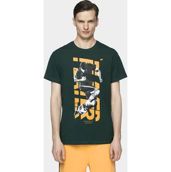 Pánské tričko 4F H4L21-TSM011 DARK GREEN Pánské tričko US M