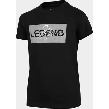 Dívčí tričko 4F HJL22-JTSM005 DEEP BLACK Dětské tričko EU 122