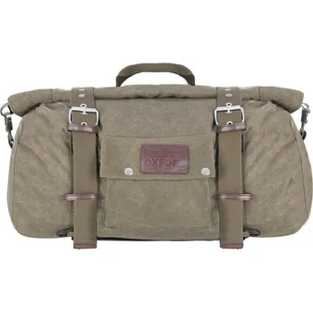 Zavazadlo na motocykl Zadní brašna OXFORD Heritage Roll Bag (khaki zelená) 30L