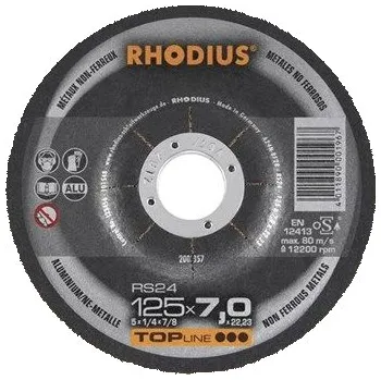 Brusný kotouč Brusný kotouč na neželezné kovy RHODIUS RS24 115/7.0 RS24