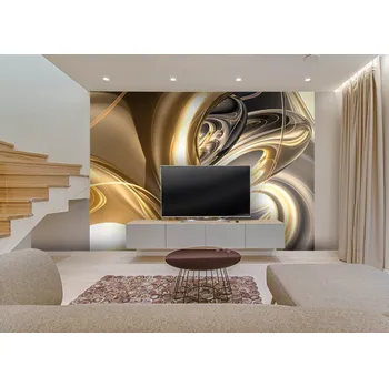 Tapeta Malvis ® Tapeta Abstrakt gold Vel. (šířka x výška): 144 x 105 cm