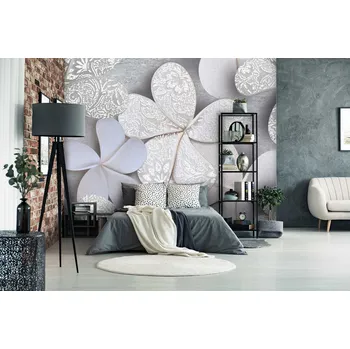 Fototapeta Malvis ® Tapeta Květy velké se vzorem Vel. (šířka x výška): 144 x 105 cm